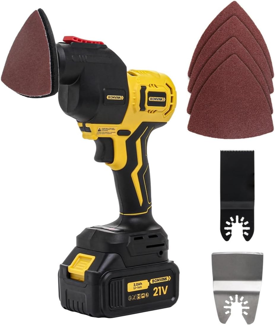Kit de ferramentas 6 em 1 multifuncional Portátil com 2 baterias 21V Furadeira e Parafusadeira chave de impacto serra Lixadeira Portátil sem fio com 2 baterias - Bivolt