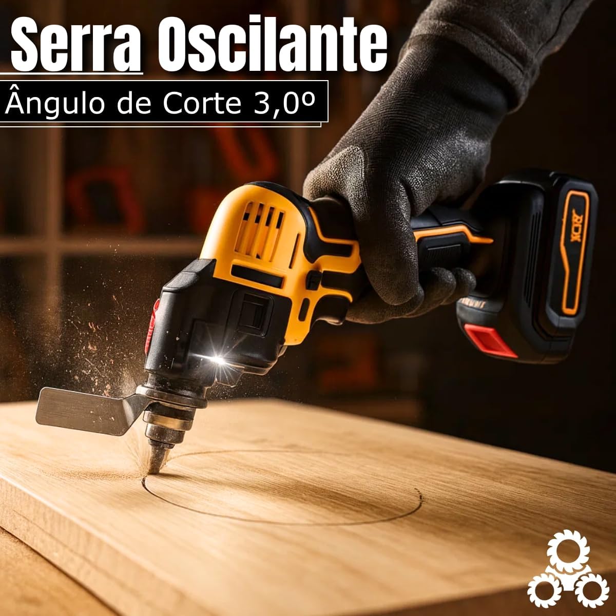 Kit Ferramentas Elétricas 6 em 1 Multifuncional 48V – Furadeira, Parafusadeira, Mini Motosserra, Lixadeira, Martelete, Esmerilhadeira + 2 Baterias Recarregáveis