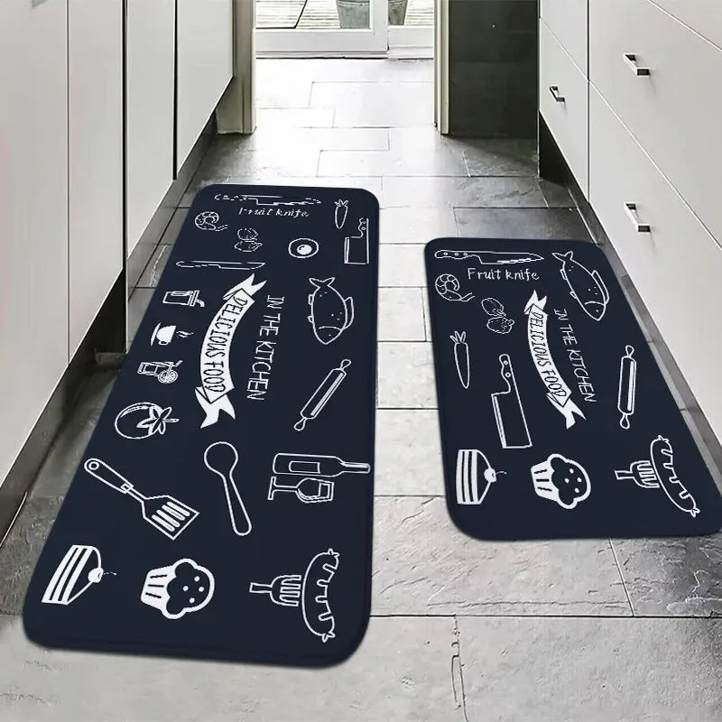 Tapete Multiuso Antiderrapante – Absorção de Água – Lavável na Máquina – Cozinha e Banheiro