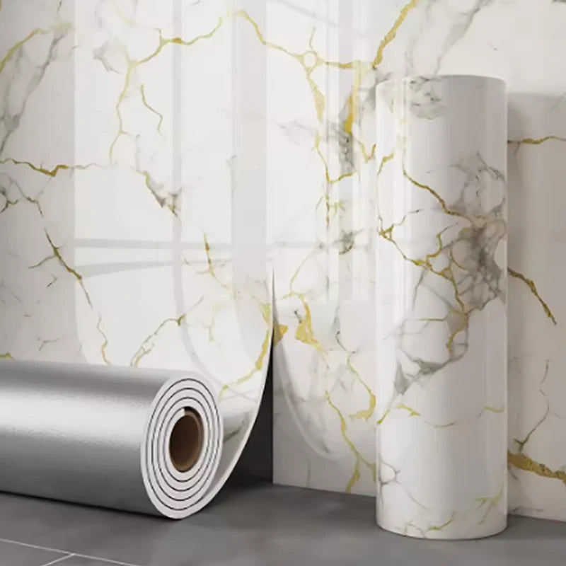 Papel de Parede Mármore em Espuma – Imitação de Azulejo – Autoadesivo Impermeável