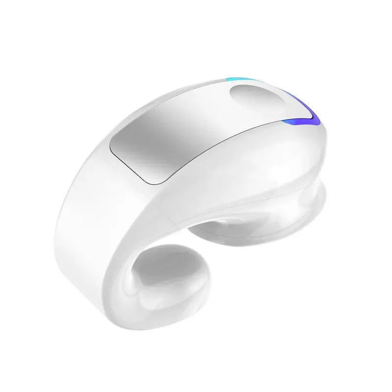 Fone Bluetooth Clip-On Esportivo – Design Aberto – Cancelamento de Ruído – Microfone HD