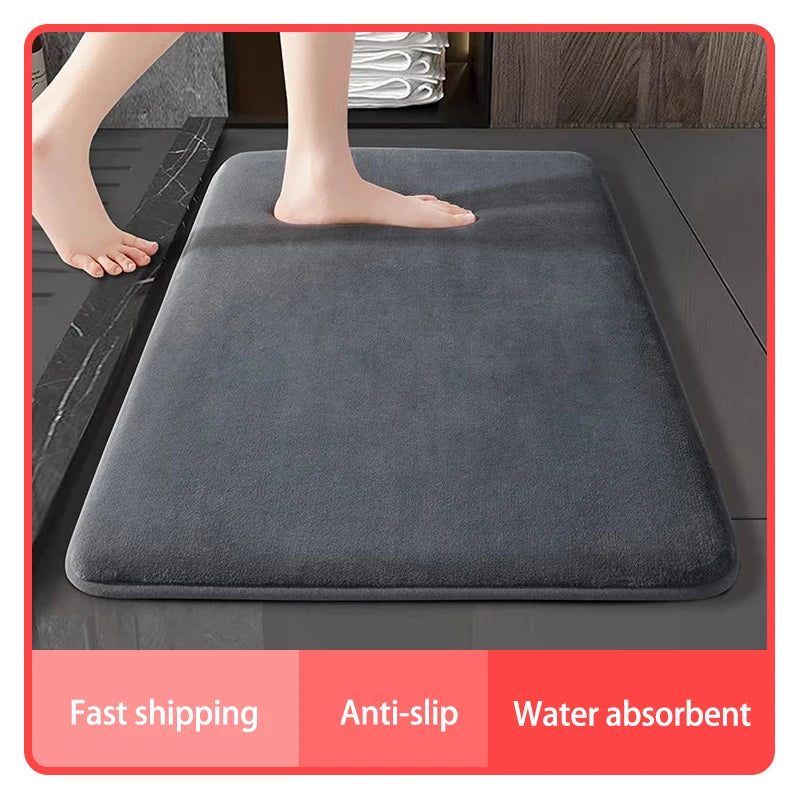 Tapete Super Absorvente de Camurça – Antiderrapante – Banheiro, Cozinha e Entrada