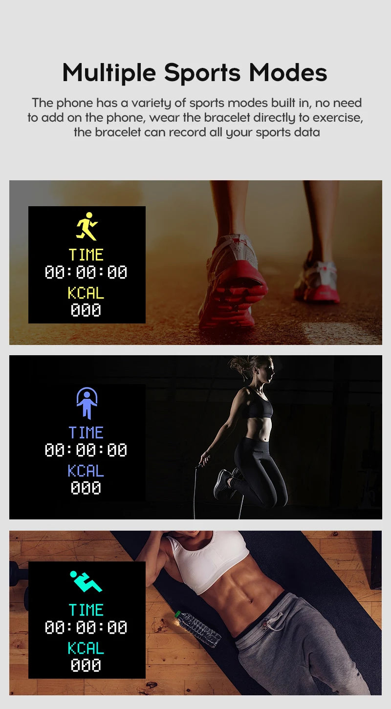 Smartwatch Esportivo – Monitor Cardíaco e Sono – Notificações – Unissex