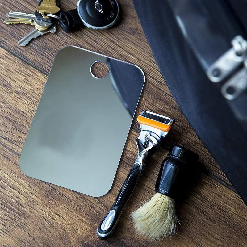 Espelho Antiembaçante para Banheiro – Portátil, Oval, Acrílico