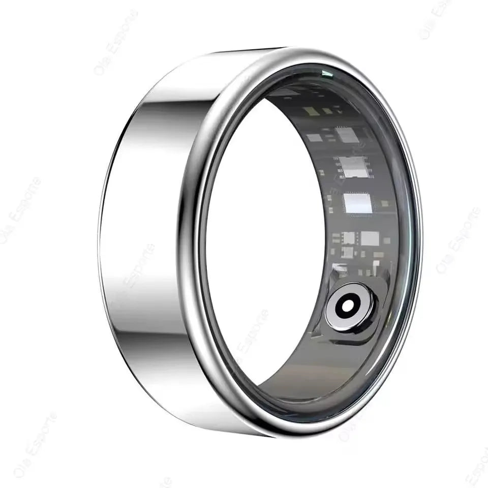 Anel Inteligente Smart Ring – Monitor Cardíaco, Ox igênio e Temperatura – À Prova d'água 5ATM