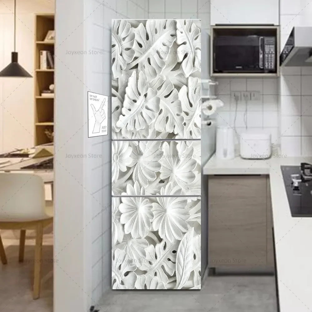 Adesivo Decorativo Retrô Floral para Geladeira – Vinil Impermeável – Vários Tamanhos