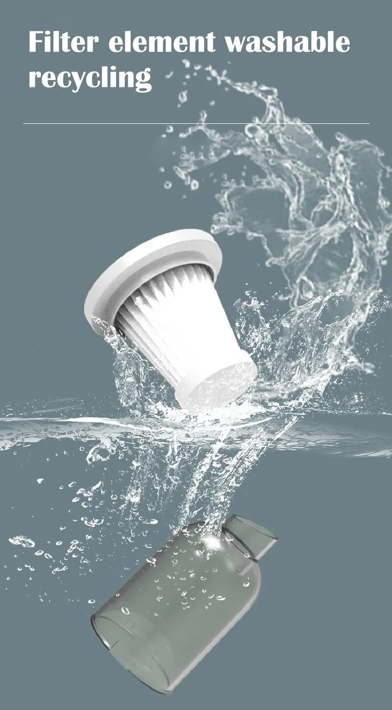 Aspirador de Pó Portátil Sem Fio 9000Pa – USB – Bateria 1200mAh – Automóvel e Casa