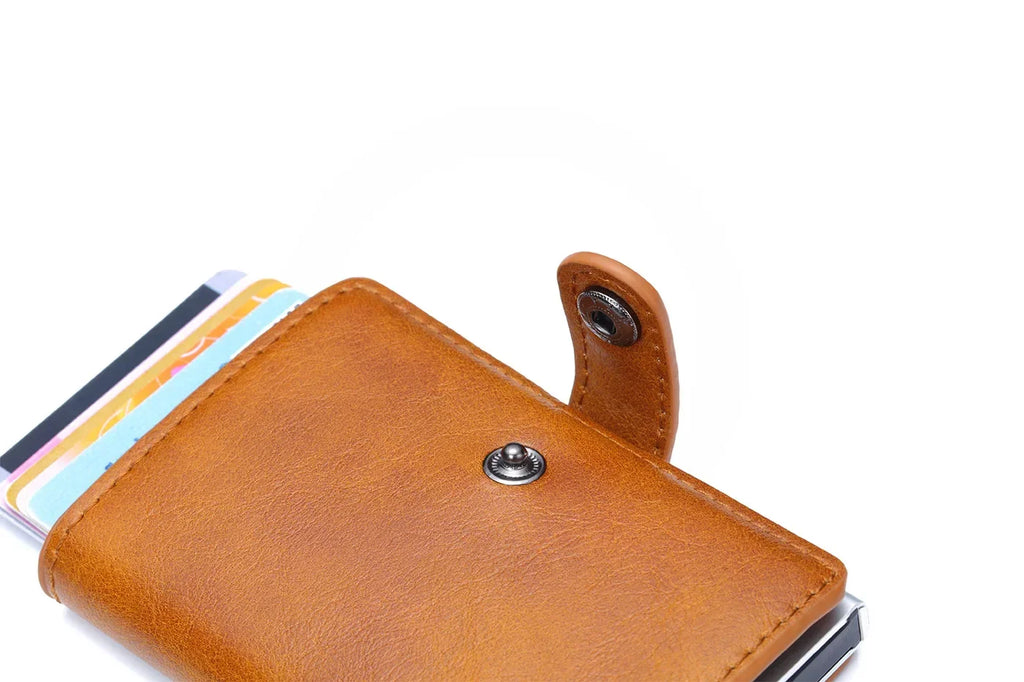 Porta-Cartões Metálico com Proteção RFID – Carteira Slim Minimalista