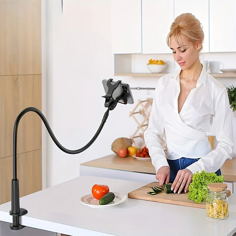 Suporte Flexível Pescoço de Ganso para Celular – Braço Longo – Cama, Mesa e Lives