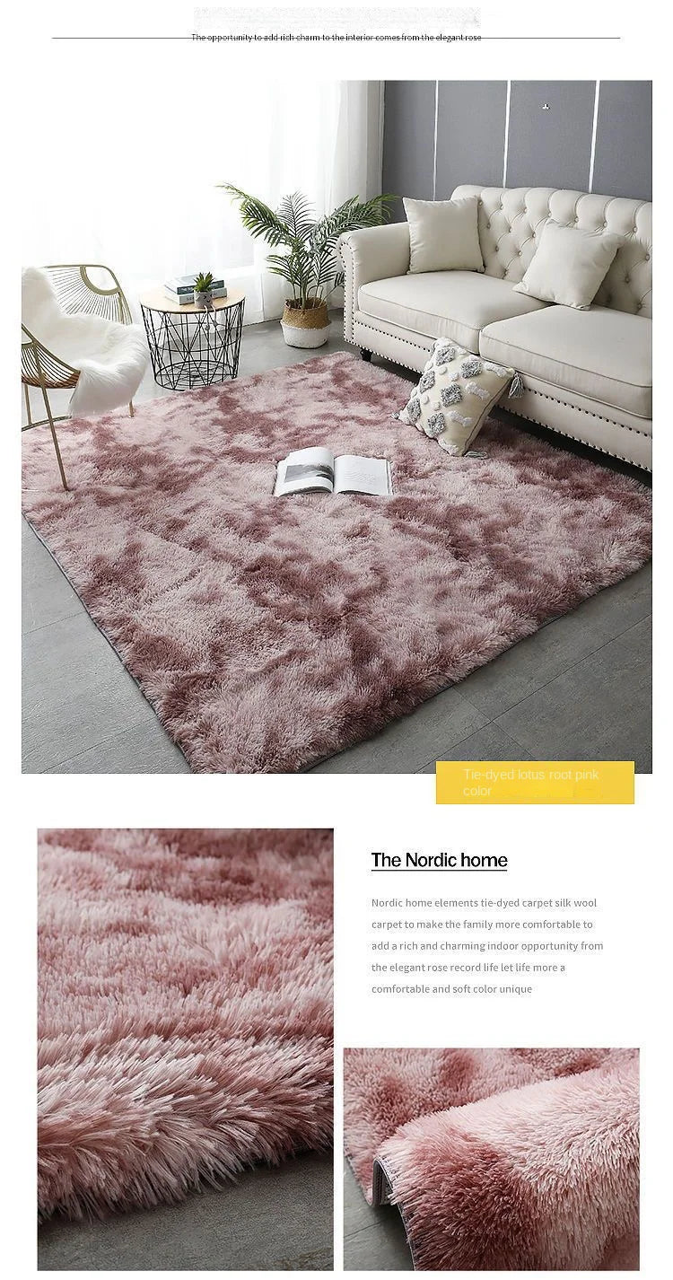 Tapete Felpudo Tie-Dye – Macio e Antiderrapante – Sala, Quarto e Quarto Infantil – Vários Tamanhos