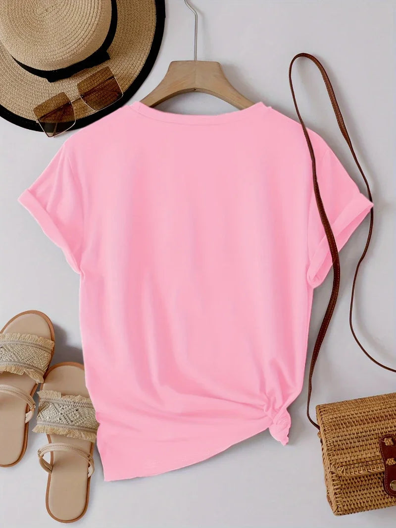 Kit 5 Camisetas Femininas Plus Size  Casual e Confortável