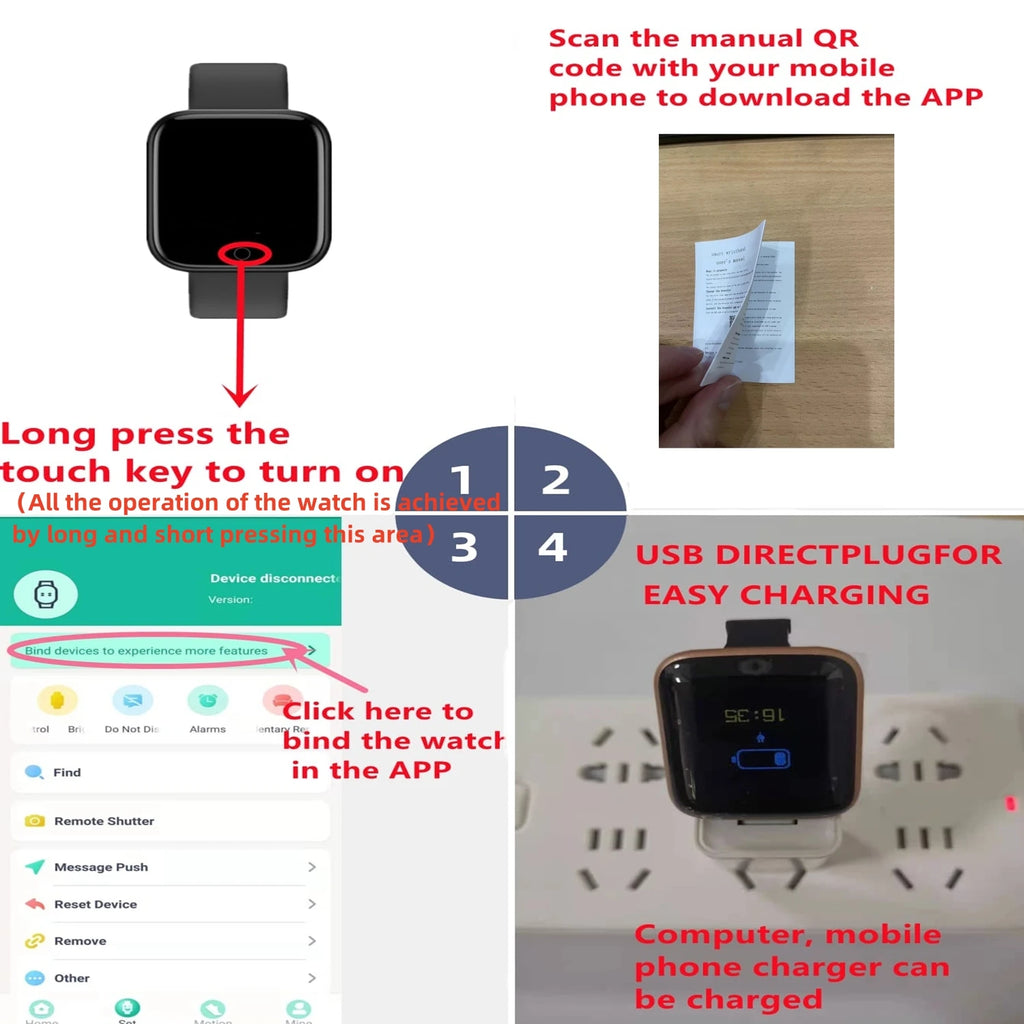 Smartwatch Esportivo – Monitor Cardíaco e Sono – Notificações – Unissex