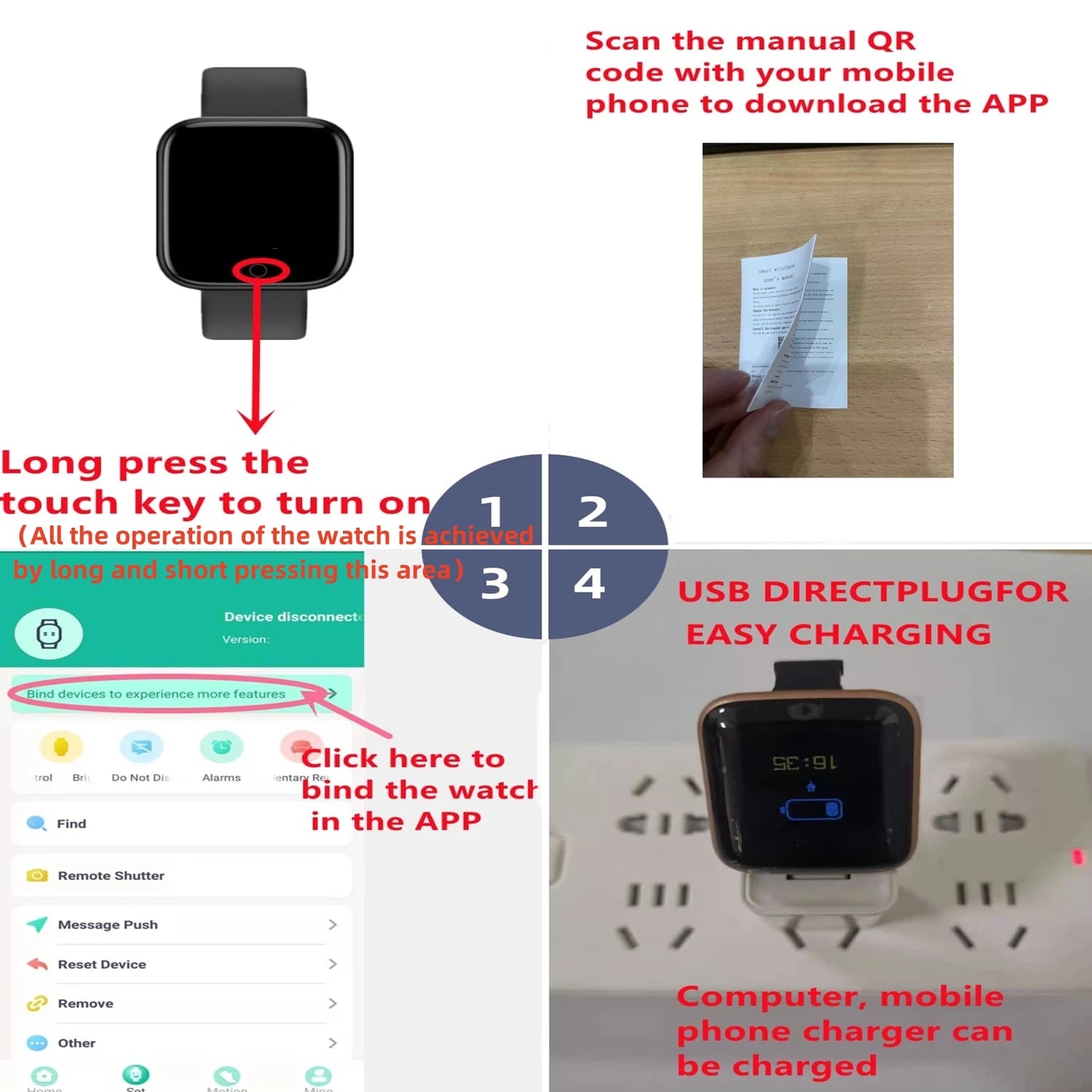 Smartwatch Esportivo – Monitor Cardíaco e Sono – Notificações – Unissex