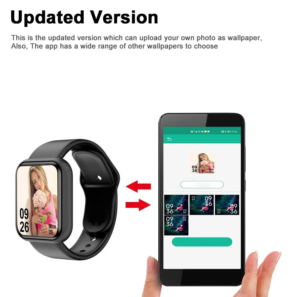 Smartwatch Esportivo – Monitor Cardíaco e Sono – Notificações – Unissex