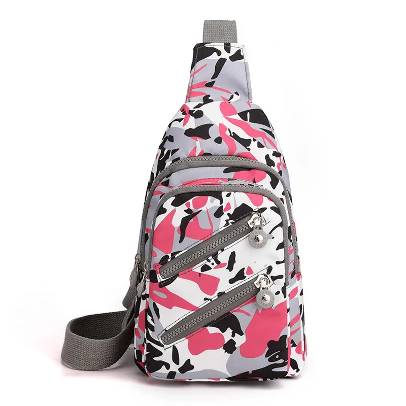 Pochete Feminina em Nylon – Bolsa Transversal com Aba – Viagem e Uso Casual