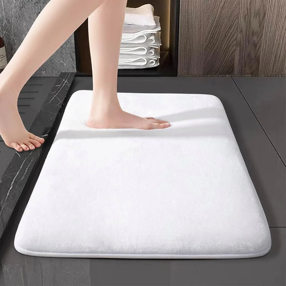 Tapete Super Absorvente de Camurça – Antiderrapante – Banheiro, Cozinha e Entrada