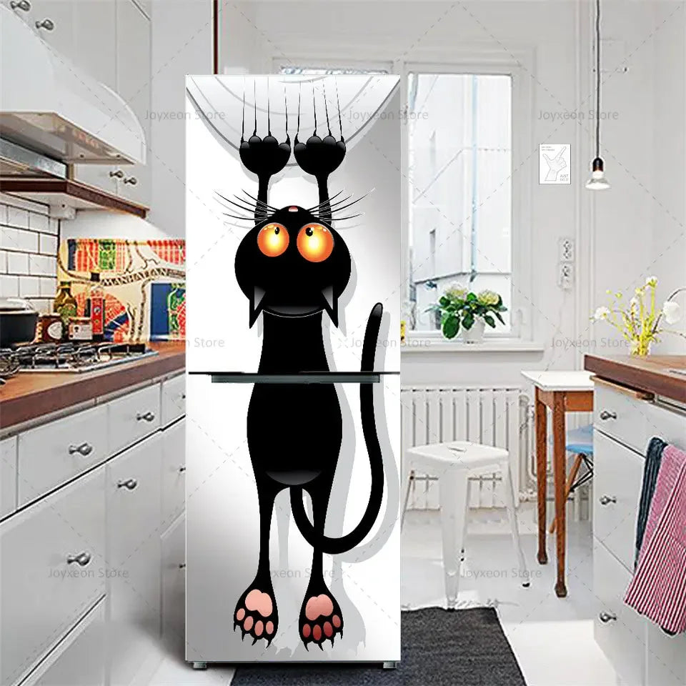 Adesivo Decorativo Retrô Floral para Geladeira – Vinil Impermeável – Vários Tamanhos