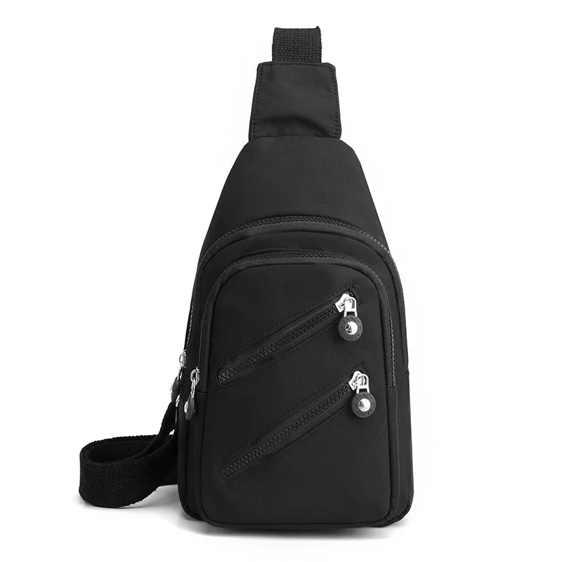 Pochete Feminina em Nylon – Bolsa Transversal com Aba – Viagem e Uso Casual