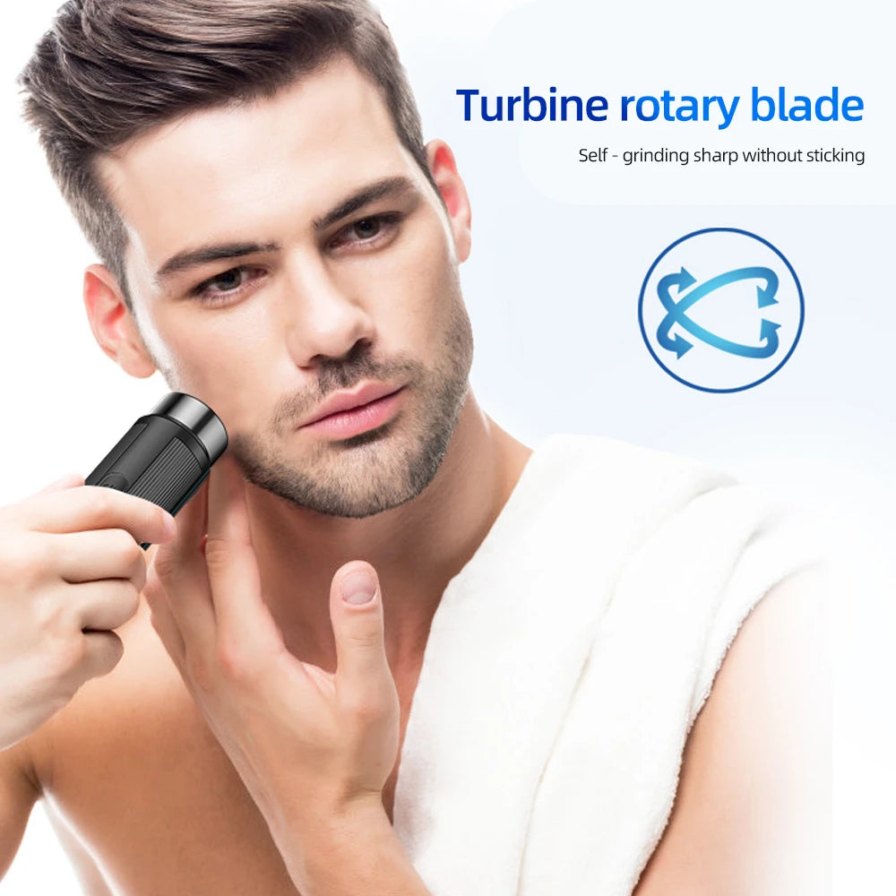 Barbeador Elétrico Mini Recarregável – Display LED – Unissex – Rosto, Corpo e Axilas