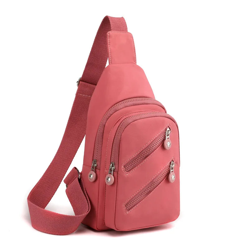 Pochete Feminina em Nylon – Bolsa Transversal com Aba – Viagem e Uso Casual
