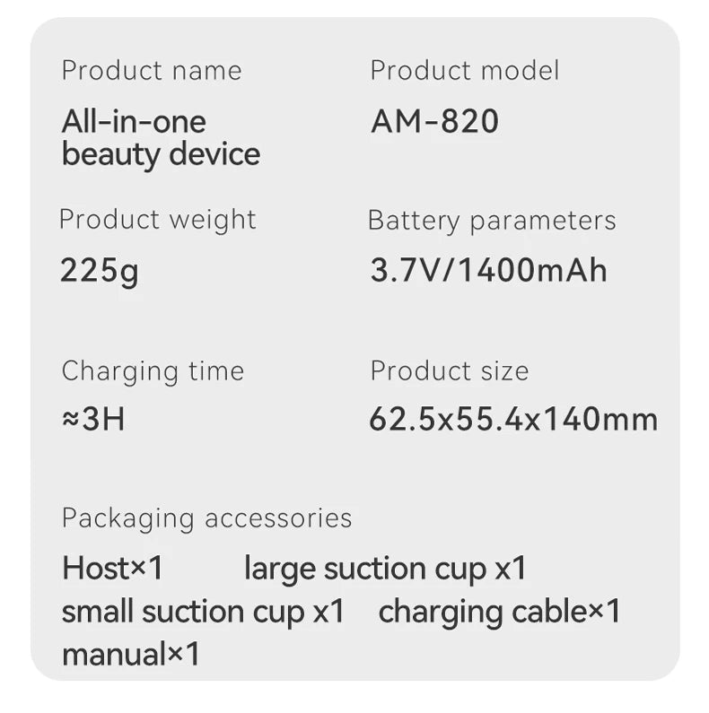Massageador Corporal Modelador – Anticelulite – Firmador de Pele – Face e Corpo