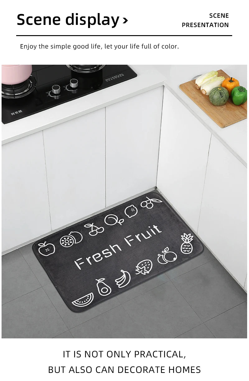 Tapete Multiuso Antiderrapante – Absorção de Água – Lavável na Máquina – Cozinha e Banheiro
