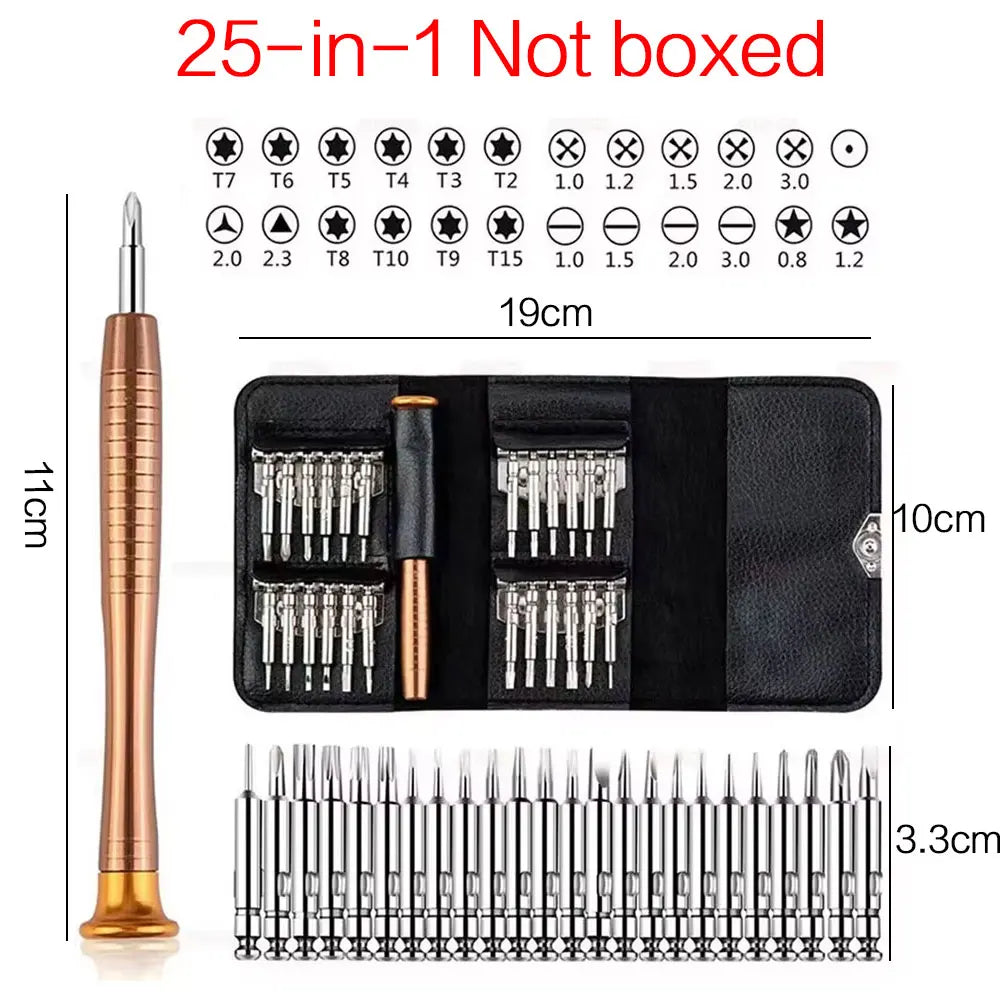 Kit Chaves de Precisão para Reparo – 25 em 1 ou 152 em 1 – Notebook e Eletrônicos