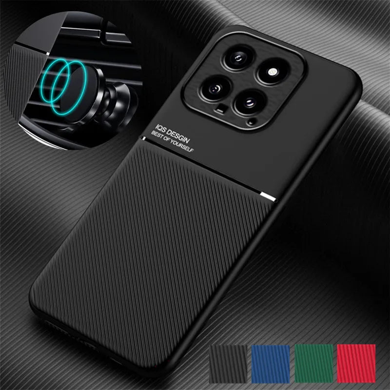 Capa Xiaomi Antiderrapante com Suporte Magnético – TPU Resistente – Vários Modelos