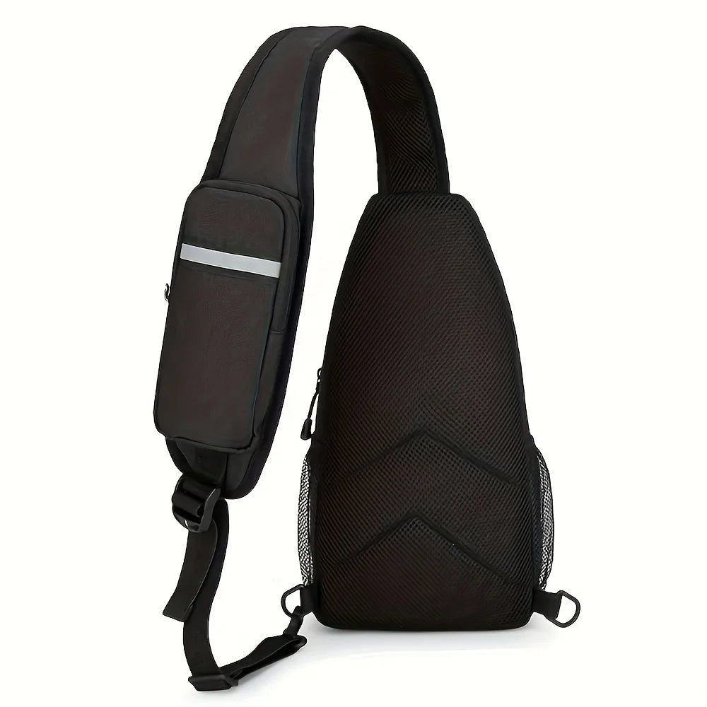 Mochila Transversal Leve Unissex – Bolsa de Ombro para Trilha e Viagem