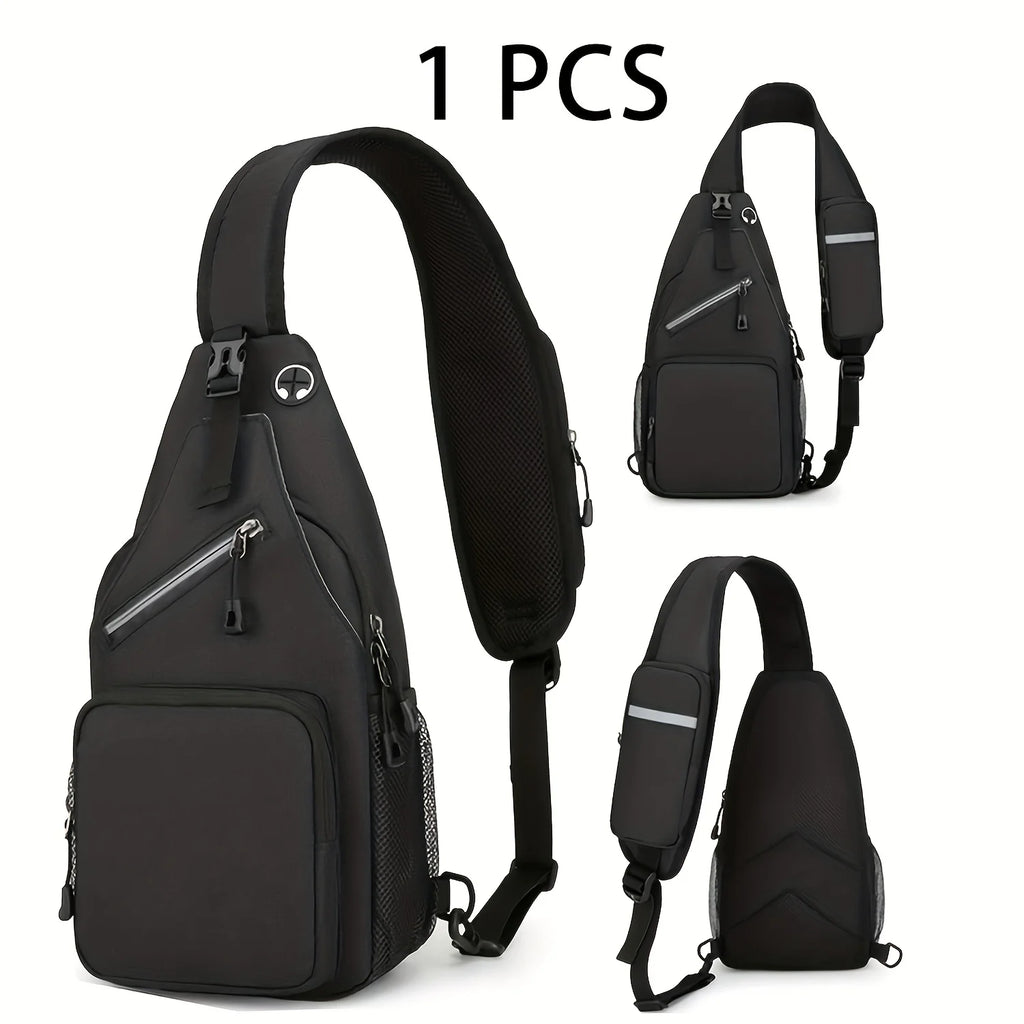 Mochila Transversal Leve Unissex – Bolsa de Ombro para Trilha e Viagem