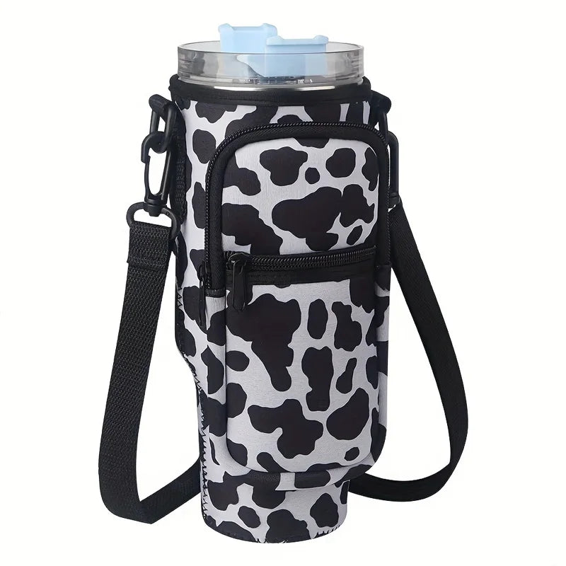Capa para Copo Térmico com 2 Bolsas Laterais – Nylon – Compatível com Copos de 30oz e 40oz