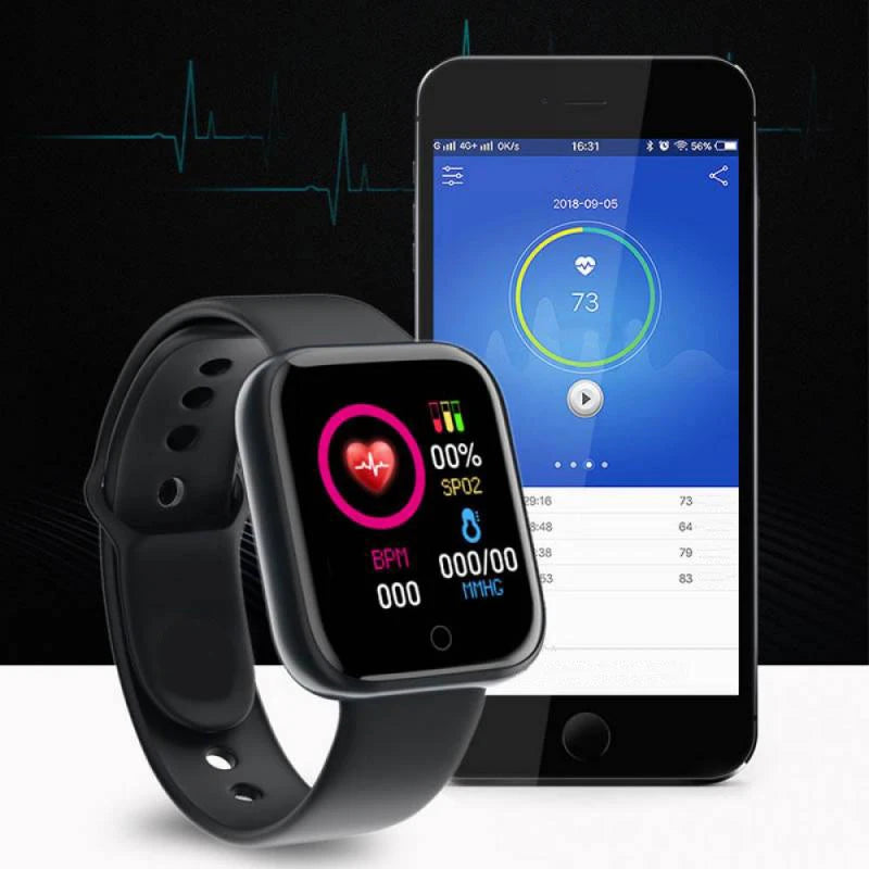 Smartwatch Esportivo – Monitor Cardíaco e Sono – Notificações – Unissex