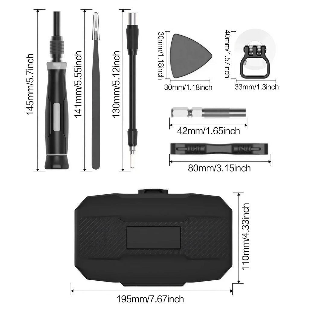 Kit Chaves de Precisão para Reparo – 25 em 1 ou 152 em 1 – Notebook e Eletrônicos