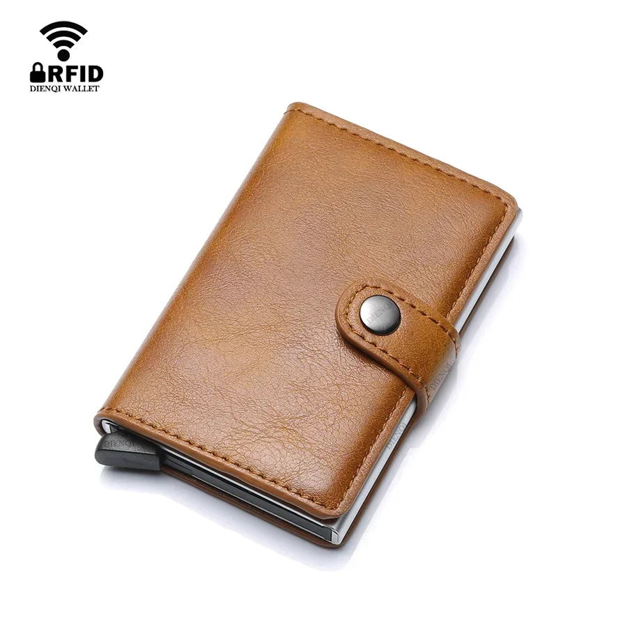Porta-Cartões Metálico com Proteção RFID – Carteira Slim Minimalista