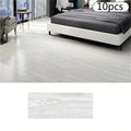 10Pcs 40x15cm PVC Floor Stickers Self-adhesive Stickers Waterproof Thickened Wood Grain Floor Stickers Stickers Living Room