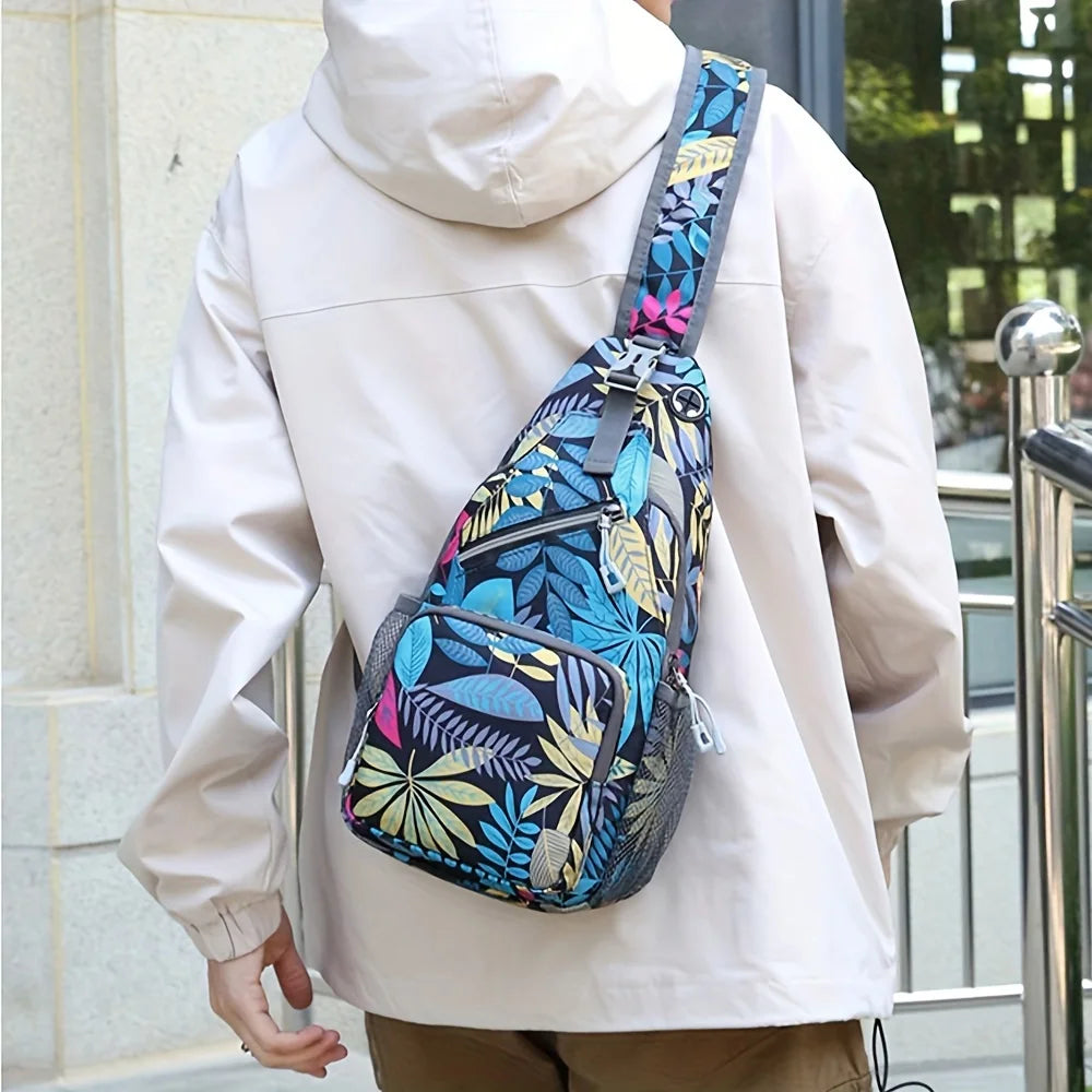 Mochila Transversal Leve Unissex – Bolsa de Ombro para Trilha e Viagem