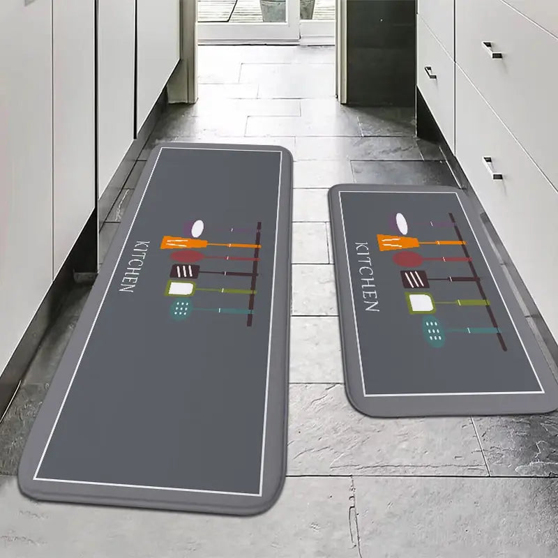 Tapete Multiuso Antiderrapante – Absorção de Água – Lavável na Máquina – Cozinha e Banheiro
