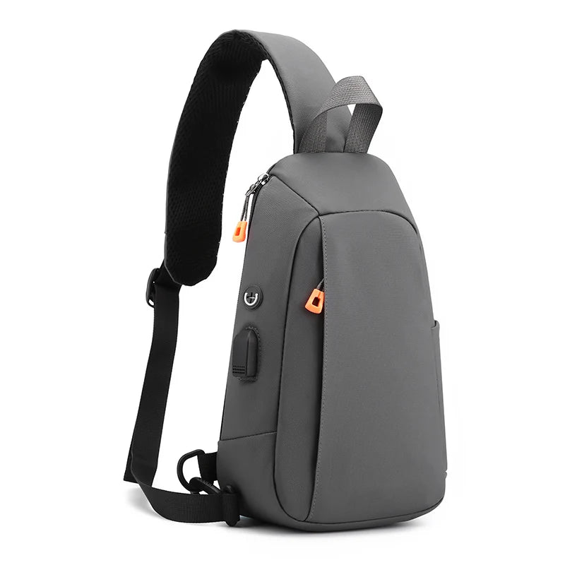 Bolsa Transversal Masculina Multibolsos – Tecido Oxford – Uso Diário e Viagem