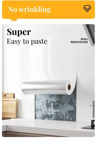 1 Roll Marble Thick Foam Imitation Tile Self-Adhesive Wallpaper Bedroom Living Room Decoration Bathroom Waterproof Wall Sticker