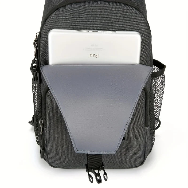 Mochila Transversal Leve Unissex – Bolsa de Ombro para Trilha e Viagem