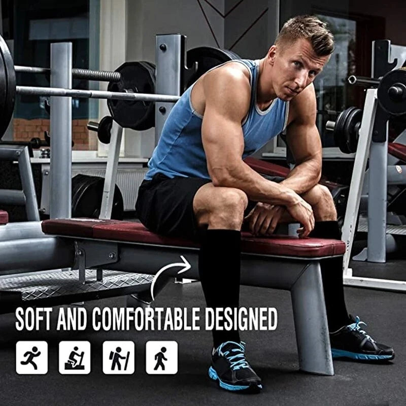 Kit 2 Pares de Meias de Compressão – Circulação, Emagrecimento e Antifadiga