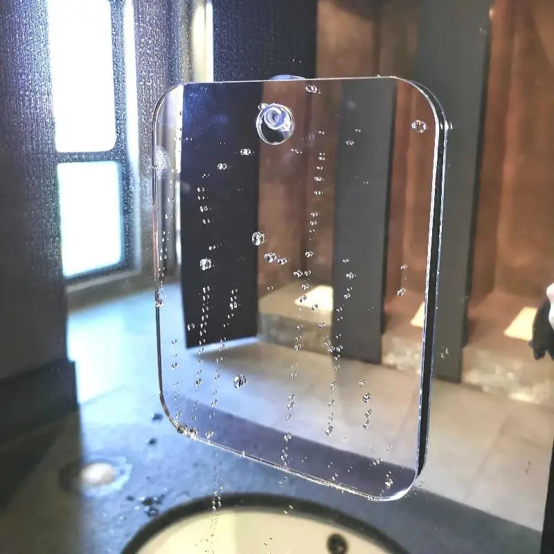 Espelho Antiembaçante para Banheiro – Portátil, Oval, Acrílico