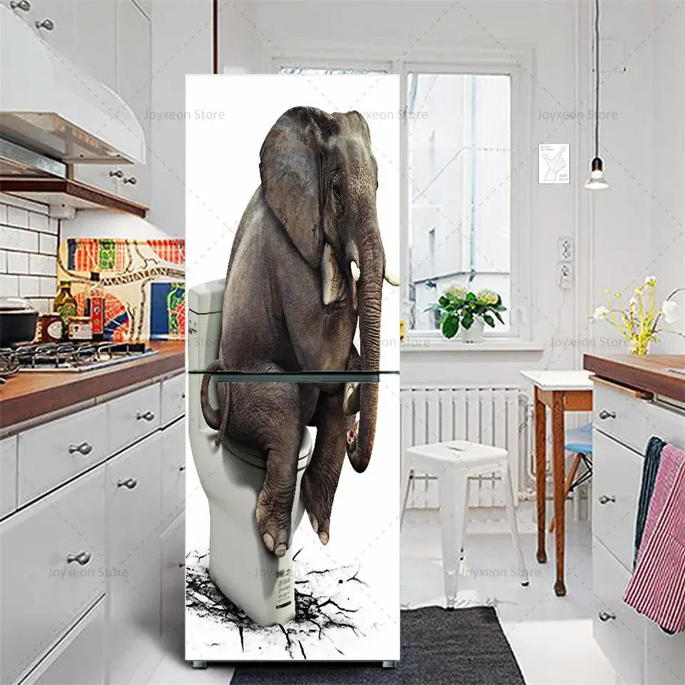 Adesivo Decorativo Retrô Floral para Geladeira – Vinil Impermeável – Vários Tamanhos