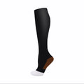 Medical Calf Compression Stockings Varicose Veins Shaping Graduated Pressure Stockings Elastic Open Toe Knee High Stockings S-XL
