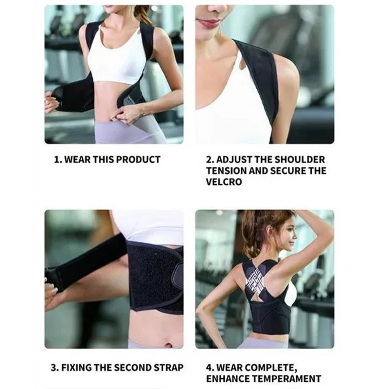 Corretor de Postura Completo – Suporte Superior e Inferior para Coluna – Unissex