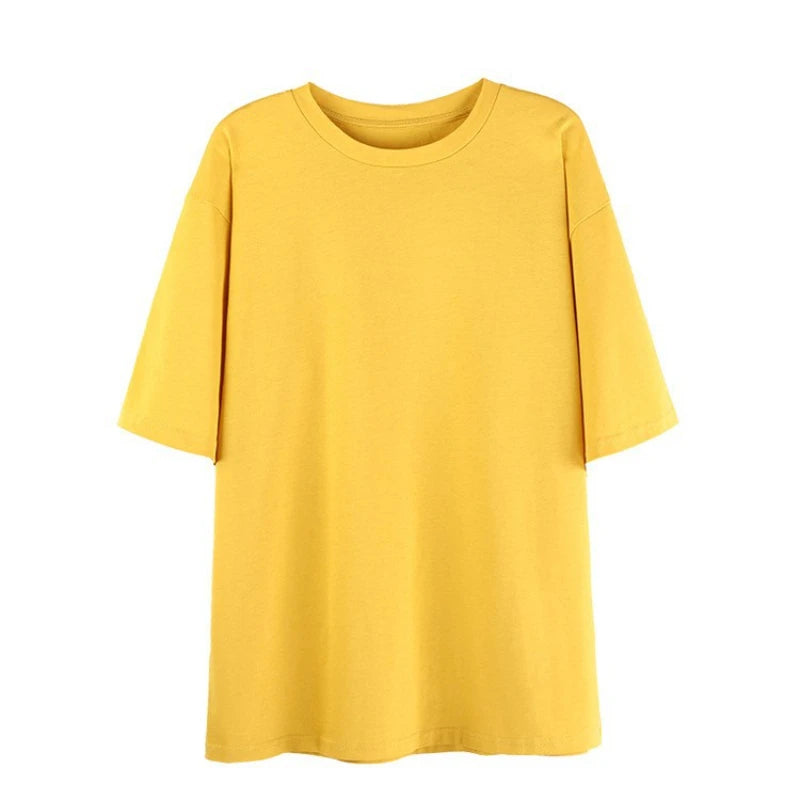 Kit 5 Camisetas Femininas Plus Size  Casual e Confortável