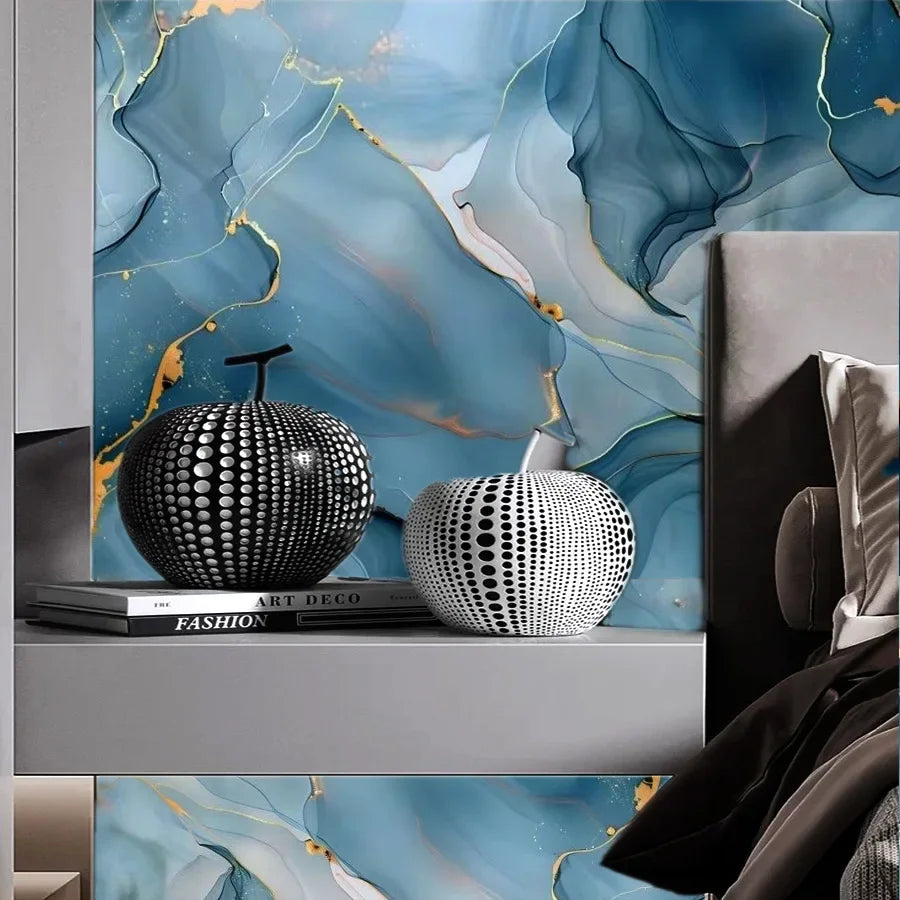 Marble Patterned Wallpaper for Kitchen Dining Room Waterproof and Oil Resistant Home Decoration Background Stickers Wallpaper