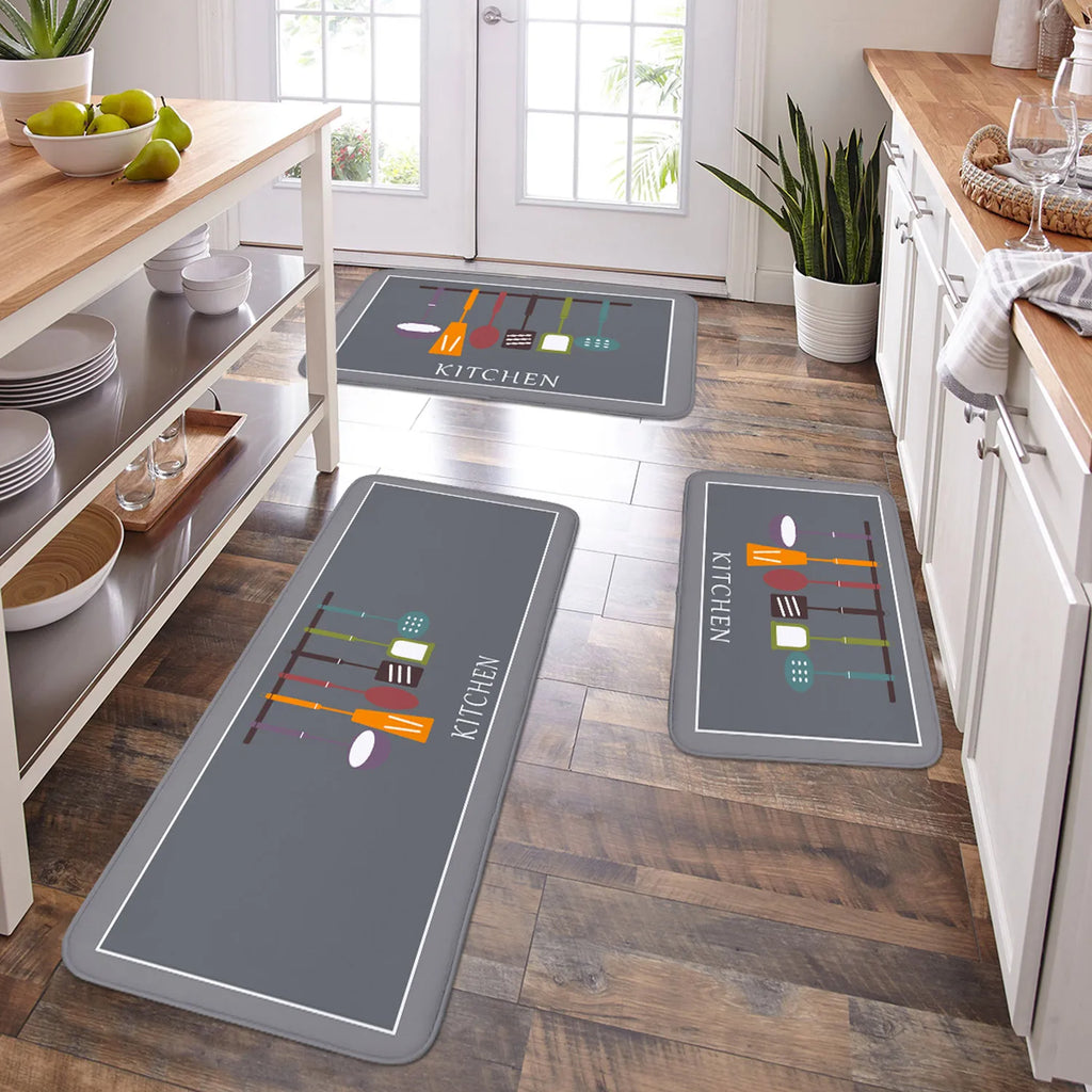 Tapete Multiuso Antiderrapante – Absorção de Água – Lavável na Máquina – Cozinha e Banheiro