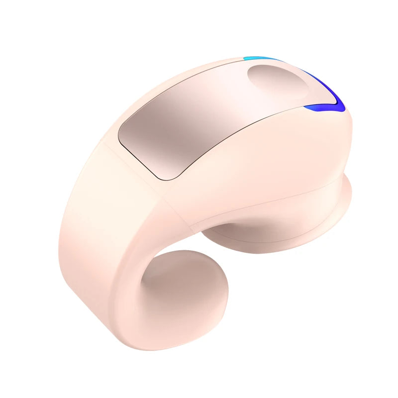 Fone Bluetooth Clip-On Esportivo – Design Aberto – Cancelamento de Ruído – Microfone HD