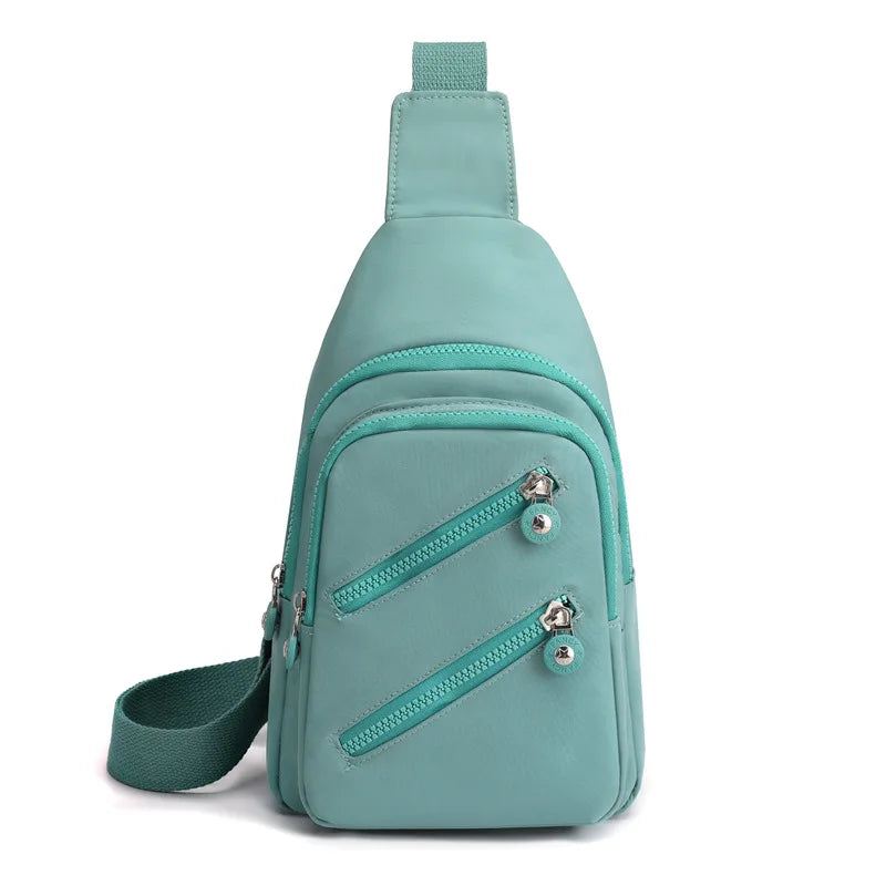 Pochete Feminina em Nylon – Bolsa Transversal com Aba – Viagem e Uso Casual